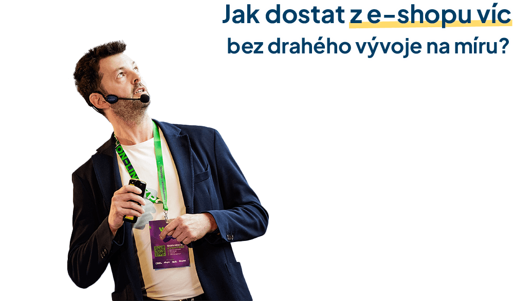Lukáš Dubina přednáší — Jak dostat z e-shopu víc bez drahého vývoje na míru